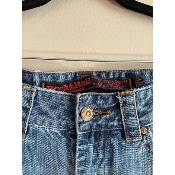 Mens Rock & Roll Cowboy Denim Made Double Barrel Straight Size 30x34 - Picture 3 of 8